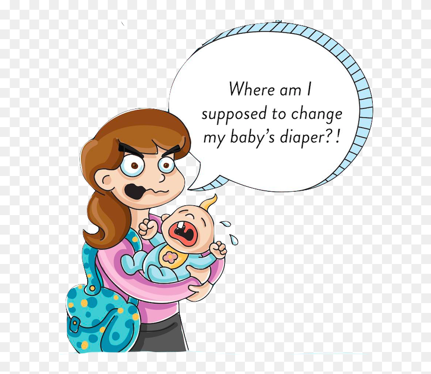 Transparent Baby Wipes Clipart - Baby Changing Table Cartoon - Png Download