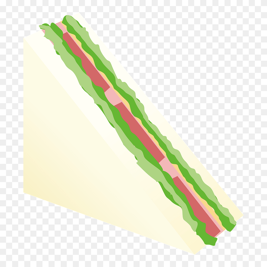 Lettuce Hum Sandwich Clipart - Illustration - Png Download