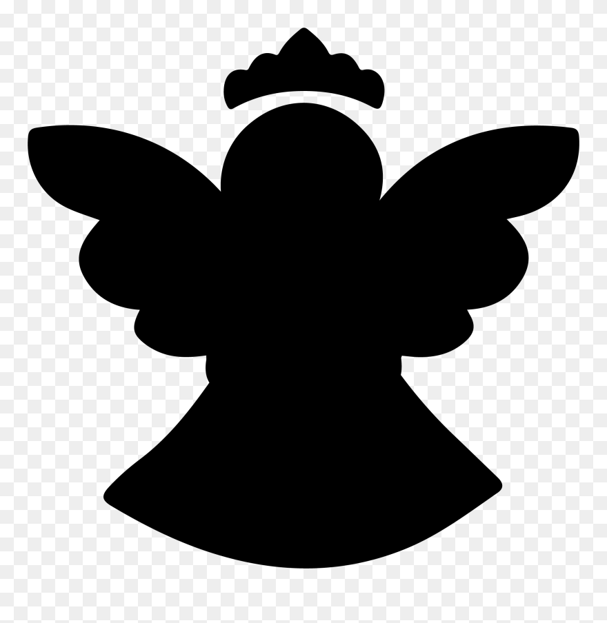 Diy Tooth Fairy Snow Angel For Colorado Snow Days - Snow Angel Black Silhouette Clipart