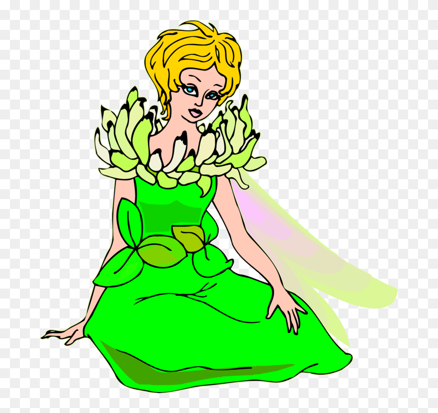 Human Behavior,plant,woman - Fairy Clipart