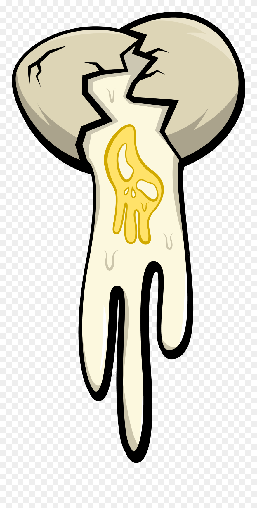Crack An Egg - Cartoon Transparent Cracked Egg Clipart