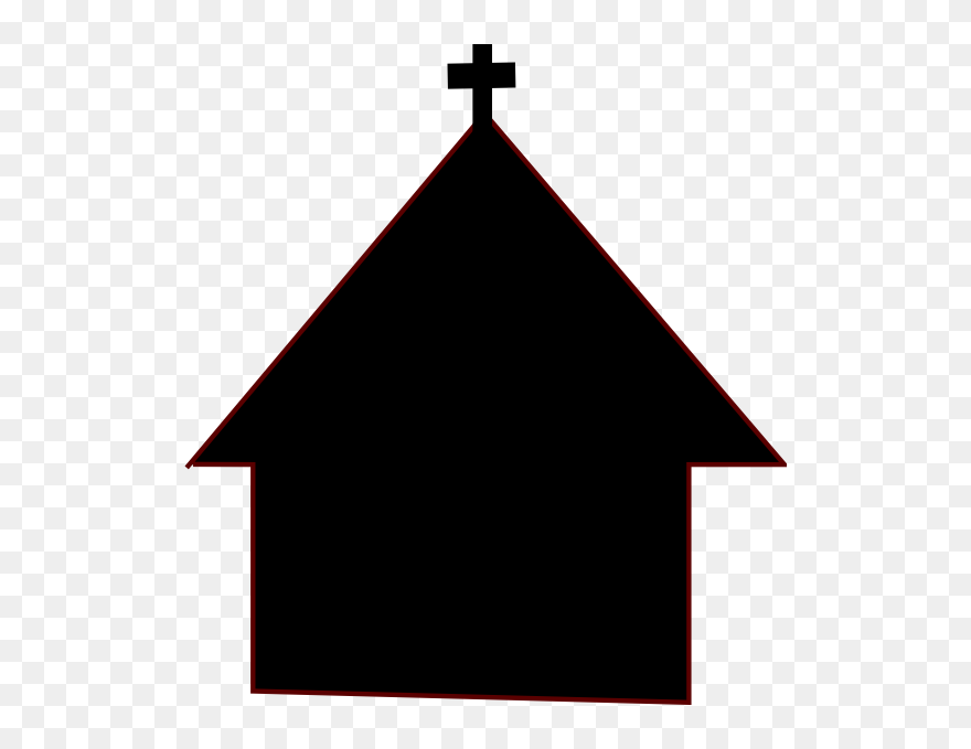 Church Clipart Gereja - Graphic House Blace And White - Png Download