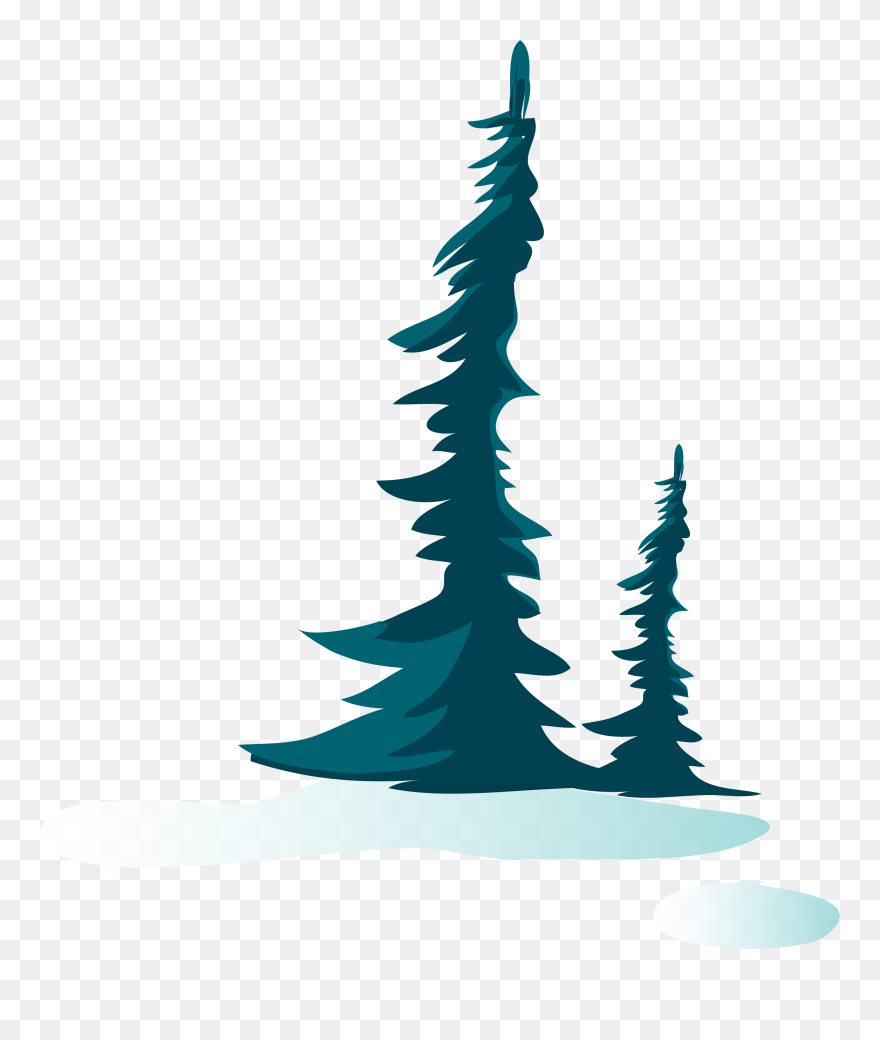 Green Simple Trees Png Download - Transparent Watercolor Christmas Tree Clip Art