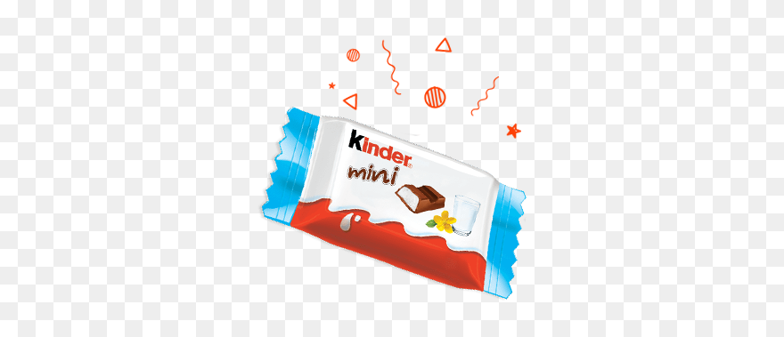 Milk Chocolate Bar Kinder Chocolate Mini - Illustration Clipart