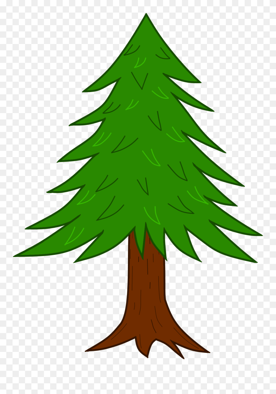 Clipart Tree Colour - Xmas Tree Drawing With Colour - Png Download
