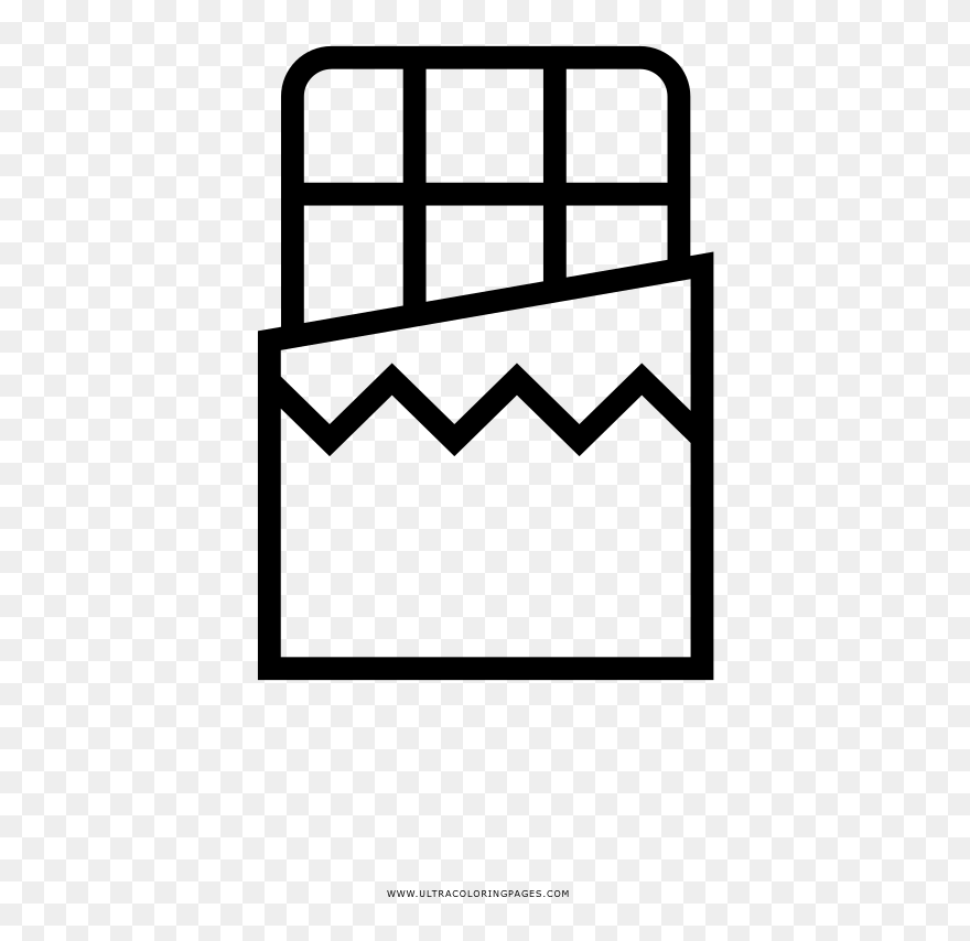 Chocolate Bar Coloring Page - Chocolate Bar Coloring Pages Clipart