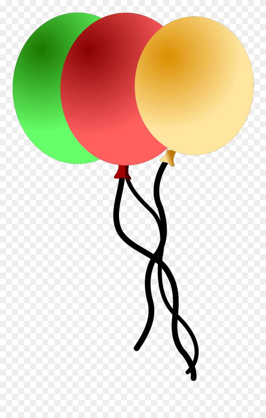 3 Blue Balloons Svg Clip Arts - Helium Facts For Kids - Png Download