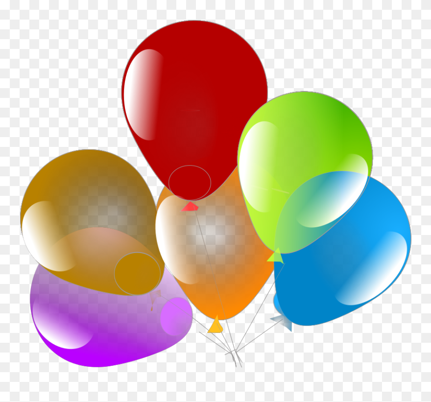 Balloons Svg Clip Arts - Ballons De Toutes Les Couleurs - Png Download