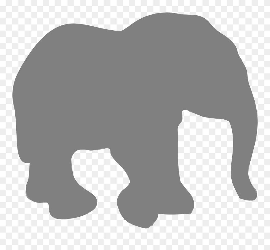 Silhouette Animaux 09 Clip Arts - African Elephant - Png Download