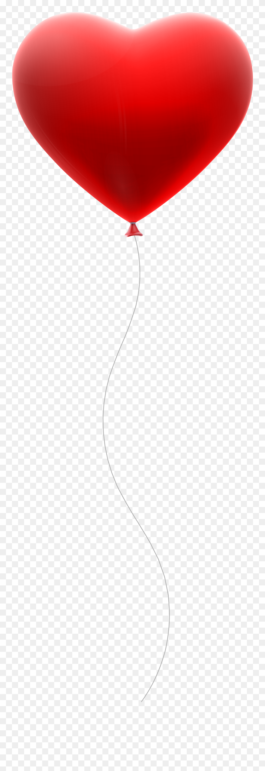 Red Heart Balloon Transparent Clip Art Gallery - Balloon - Png Download