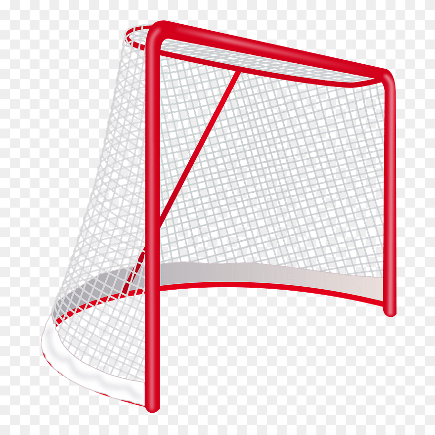 Hockey Goal Clipart - Goal Ice Hockey Cartoon - Png Download