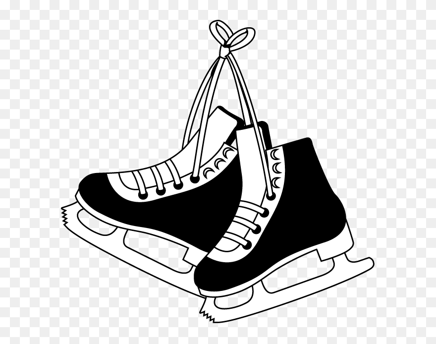 Skates Drawing Ice Skating, Picture - Ice Skating Clip Art - Png Download
