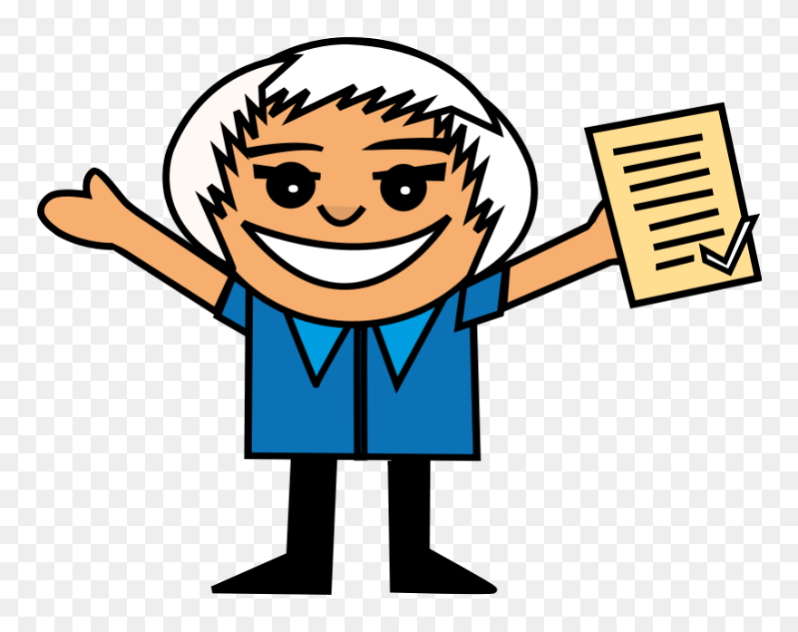 Clipart - Happy - Student Cartoon Gif Png Transparent Png