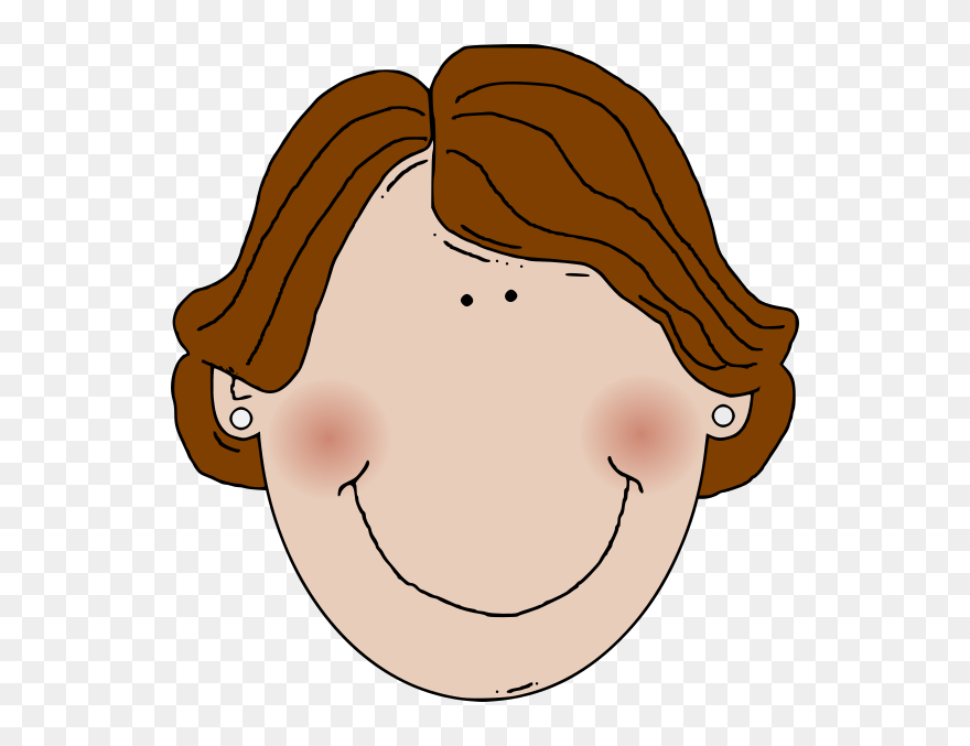 Girl With Brown Hair Clipart - Png Download