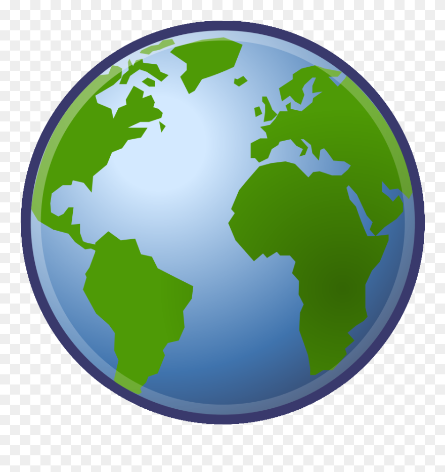 Earth Png Background Clipart - Transparent Background Globe Icon