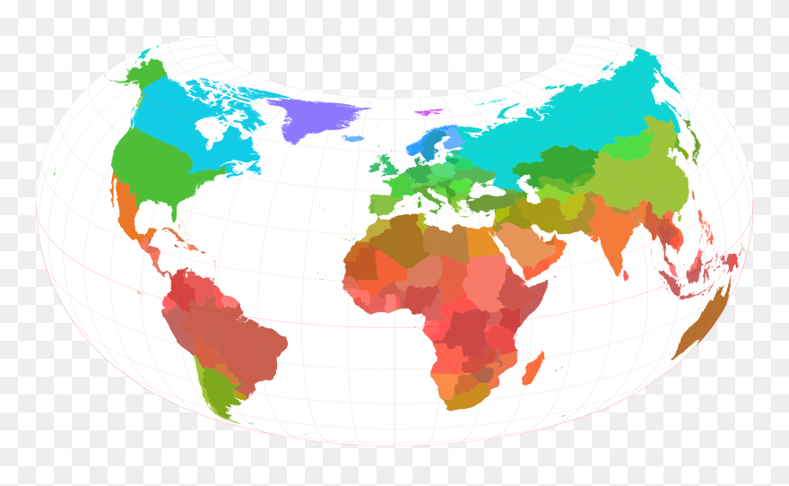 World Clipart Png - Vector World Map Png Transparent Png