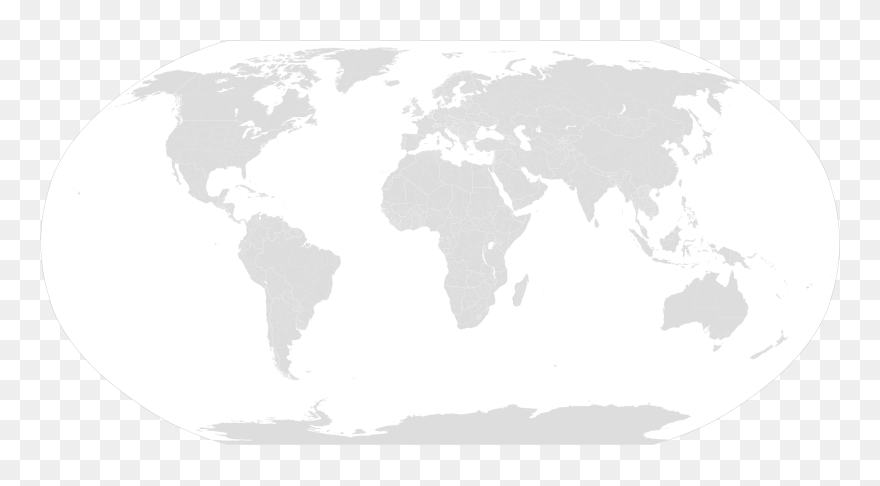 Transparent World Map Cliparts - Mauna Kea On World Map - Png Download