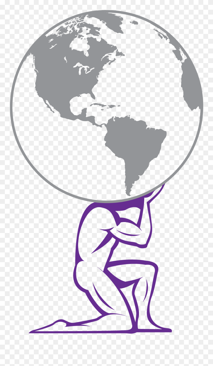 Persian Clipart Ancient Greece - Atlas Greek God Drawing - Png Download