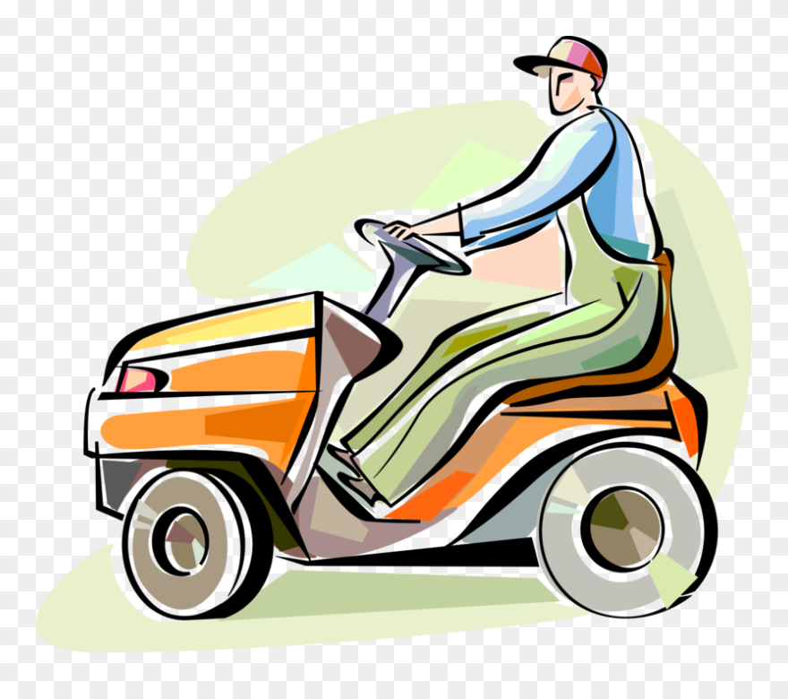 Transparent Lawn Mower Clipart - Riding Lawn Mower Clipart - Png Download
