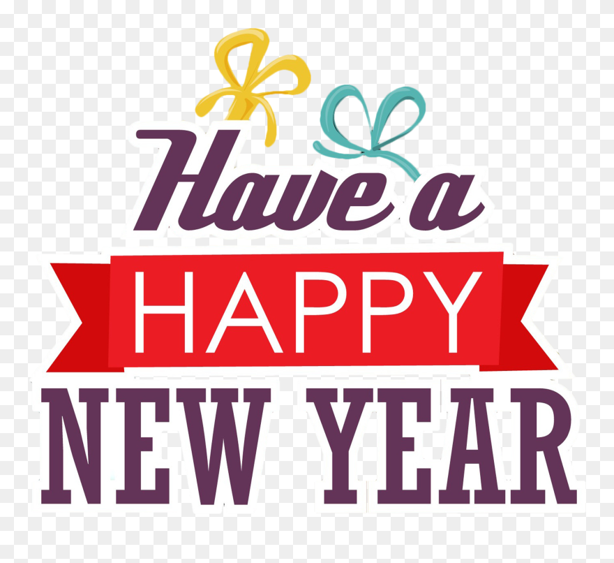 Happy New Year Text Png Clipart