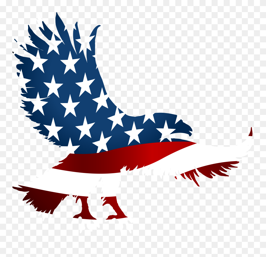 American Eagle Flag Transparent Png Clip Art Image