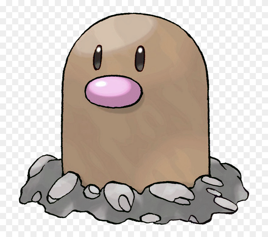 Nintendo - Pokemon Diglett Clipart