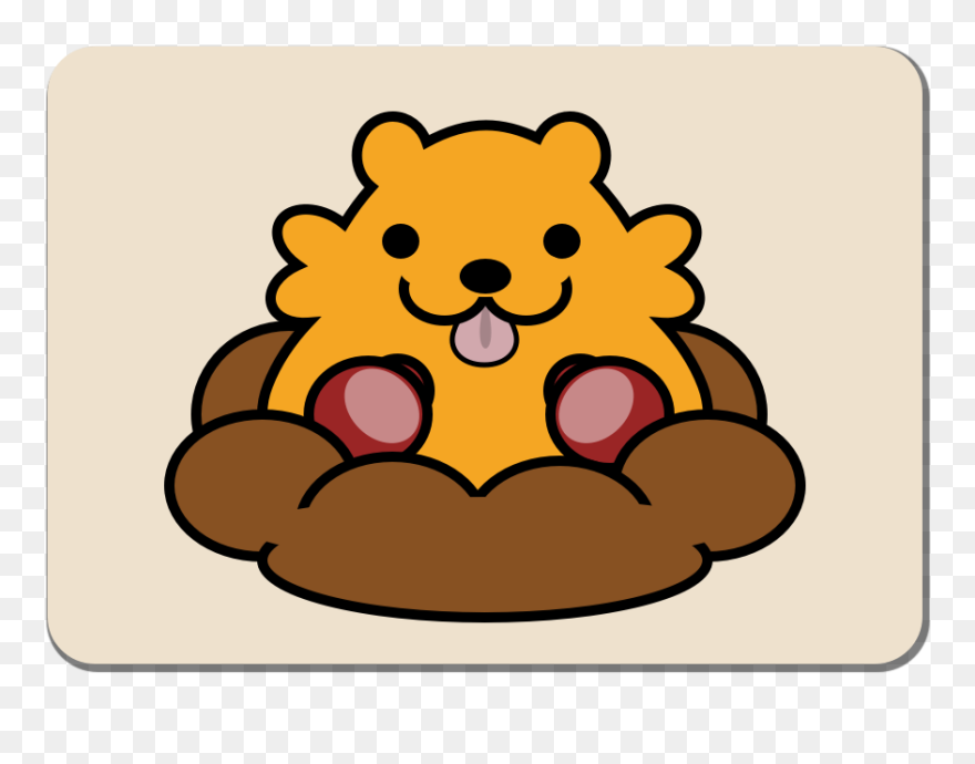 Hamana
he’s A Groundhog Who Appears Behind Folks Who - Cartoon Clipart