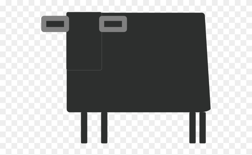 Square Cow Png Clip Art - Electronics Transparent Png