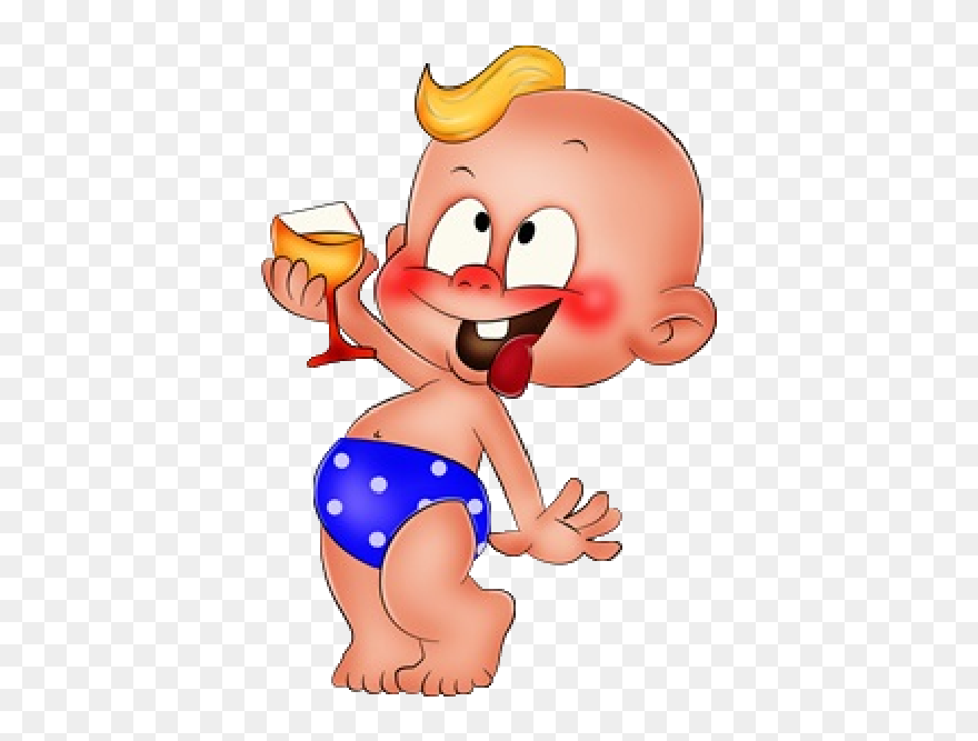Funny Baby Boy Cartoon - Funny Baby Clip Art - Png Download