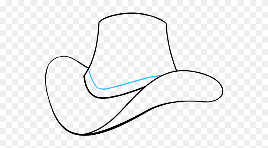 How To Draw Cowboy Hat - Easy To Draw Hat Clipart