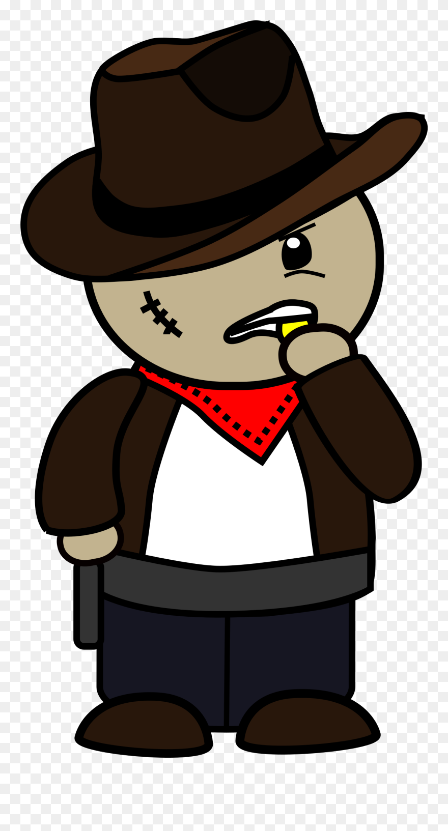 Cartoon With - Cowboy Cartoon Clipart