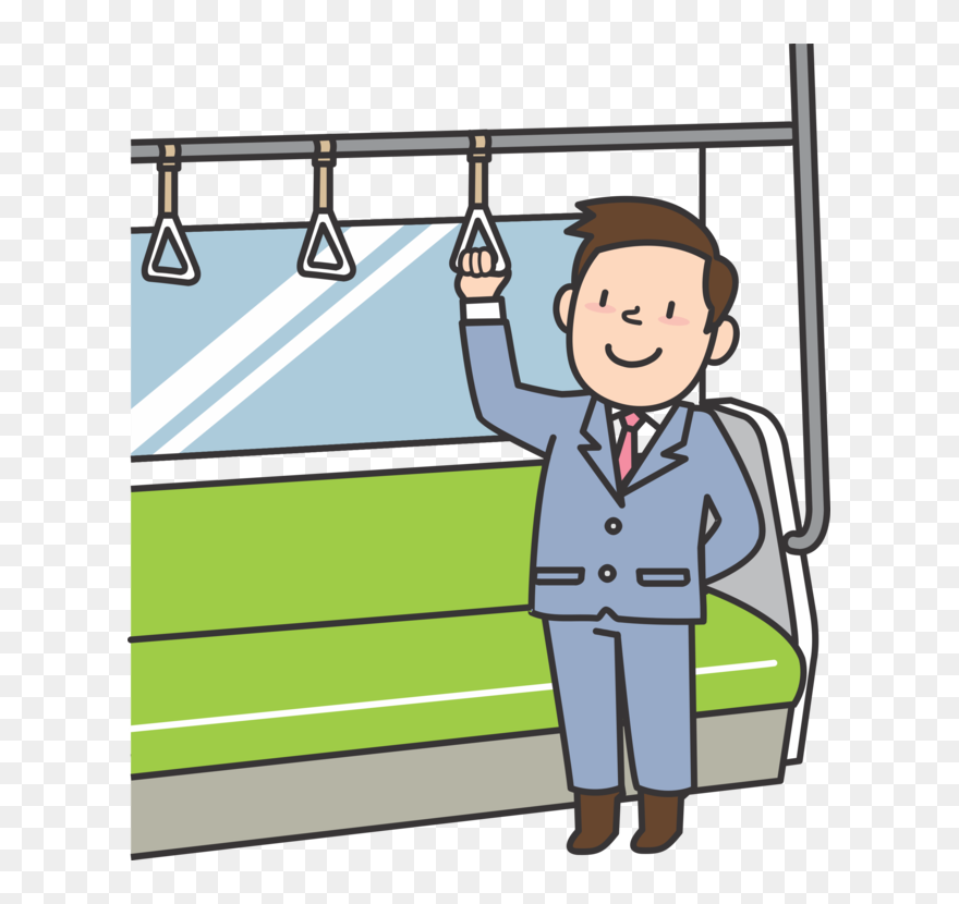 Standing,human Behavior,boy - Take The Subway Clipart - Png Download