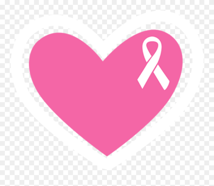 #pink #pinkribbon #breastcancer #ribbon #awareness - Heart Clipart