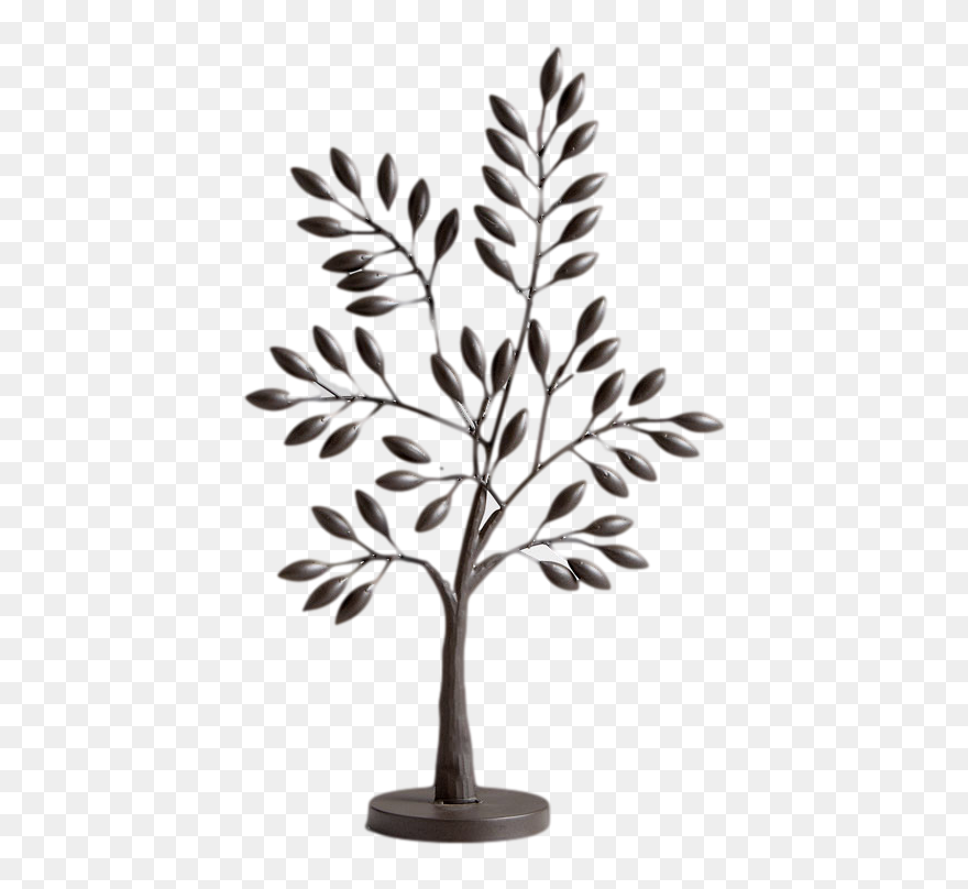 Tree Black And White Clipart Small - Small Tree Black And White - Png Download