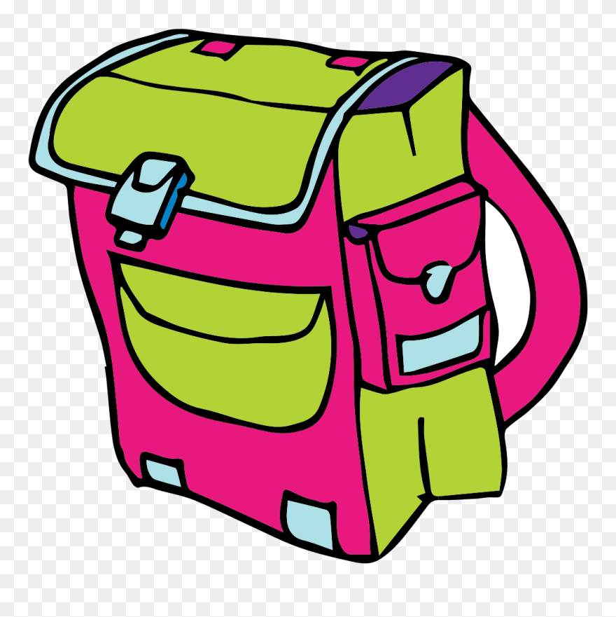Lunch Bag Cliparts - Transparent Background School Bag Clipart Png