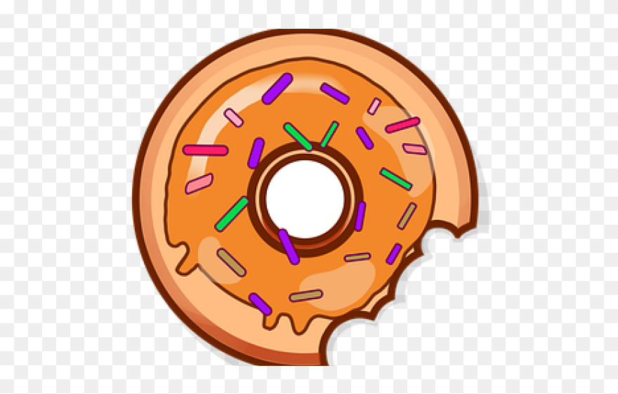 Bitten Donut Clipart - Png Download