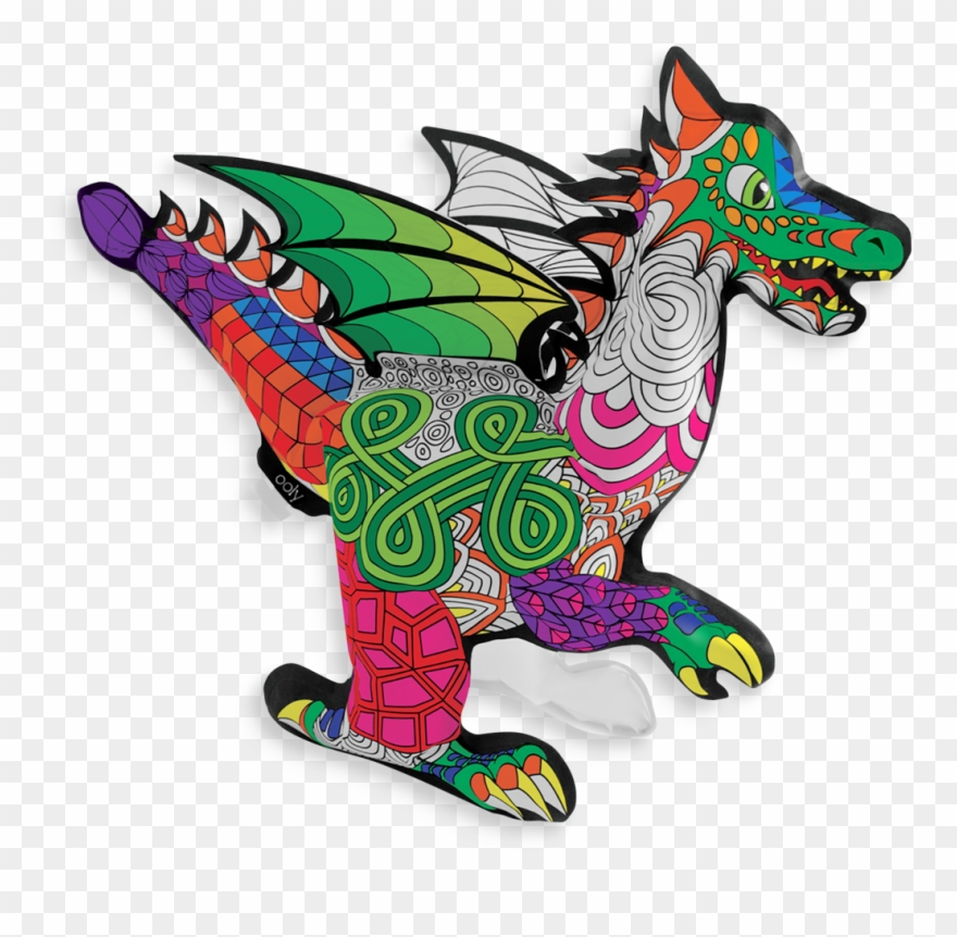 161 006 3d Colorables Fantastic Dragon O2 V=1523677541 - Ooly 3d Colorables Clipart