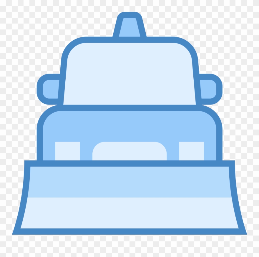 This Icon Depicts A Snow Plow Truck - Icon Clipart