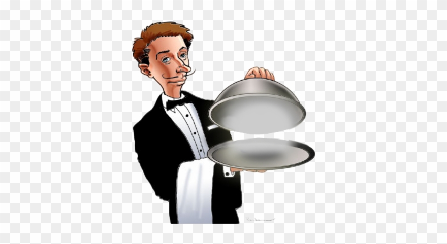 Snooty French Waiters Sneering At You - French Waiter Png Clipart