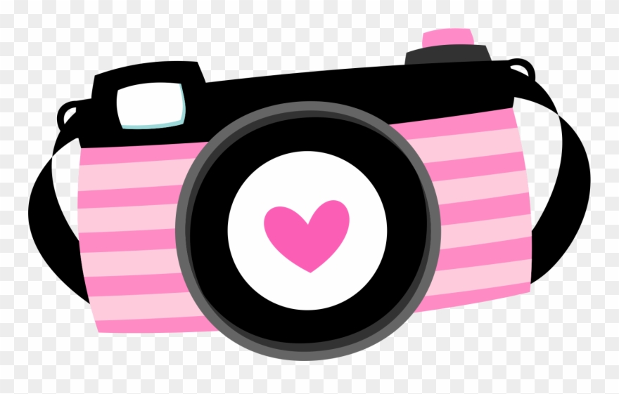 Clipart Child Camera - Pink Cartoon Camera - Png Download