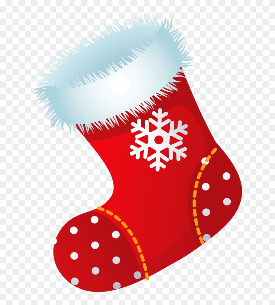 Santa Socks Clipart - Christmas Sock Clipart Png Transparent Png