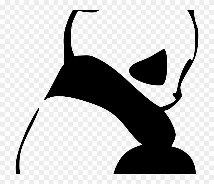 Pickle Clipart Black And White - Panda Png Transparent Png