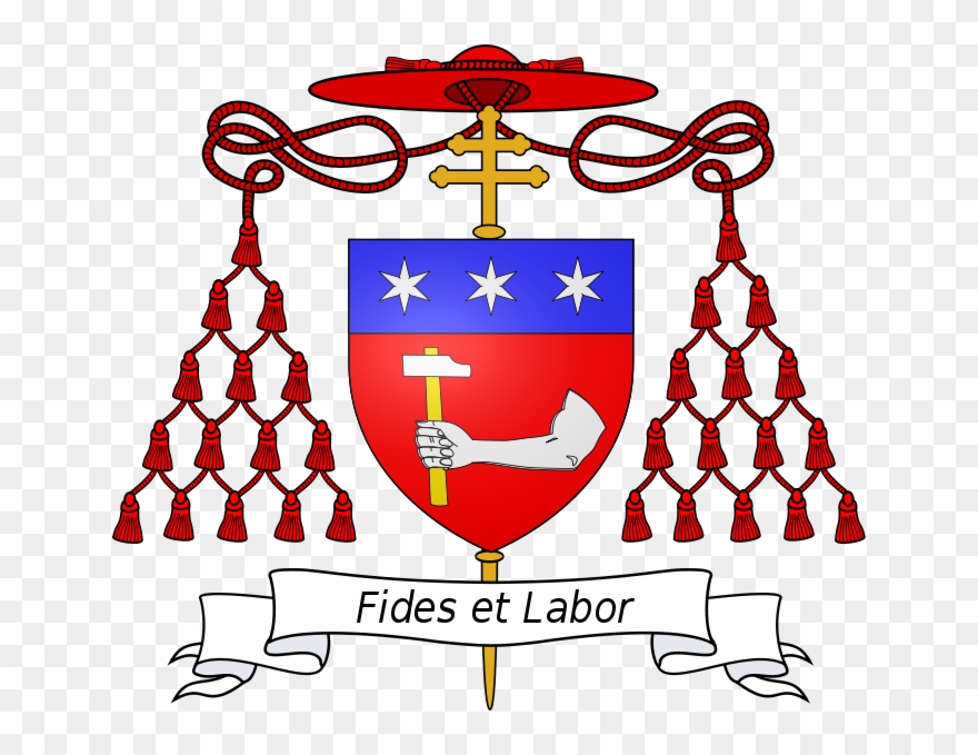 The Arms Of Luigi Cardinal Maglione - Maurice Couve De Murville Bishop Coat Of Arms Clipart