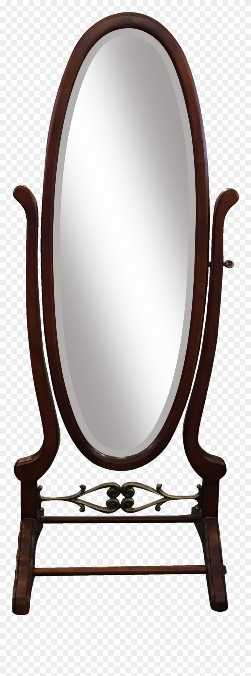 Mahogany Oval Chairish - Mirror Clipart