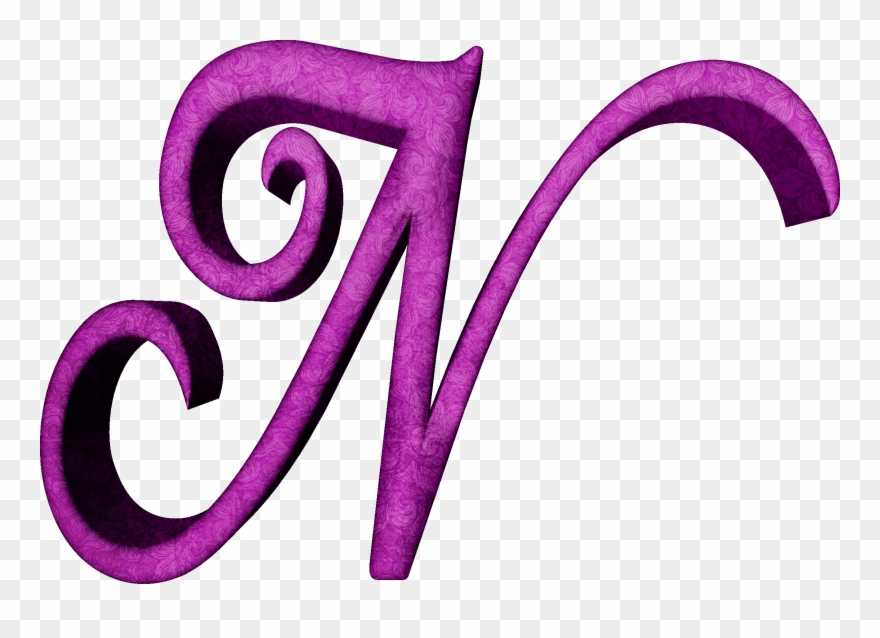 Alfabeto Estampado De Hojas En Fucsian - Alfabeto Estampado En Hojas Fucsia Clipart