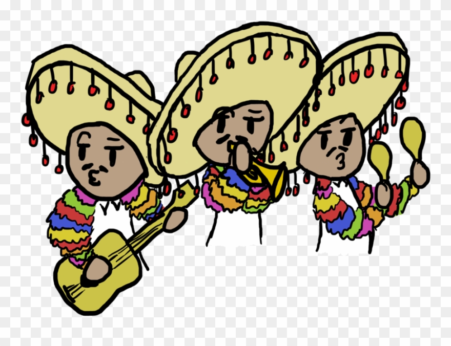 Mariachi Band For My French Project - Mariachi Band Easy Drawing Clipart