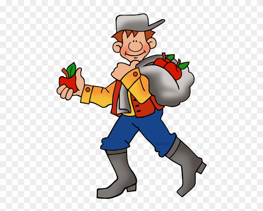 Johnny Appleseed Free Clipart - Png Download