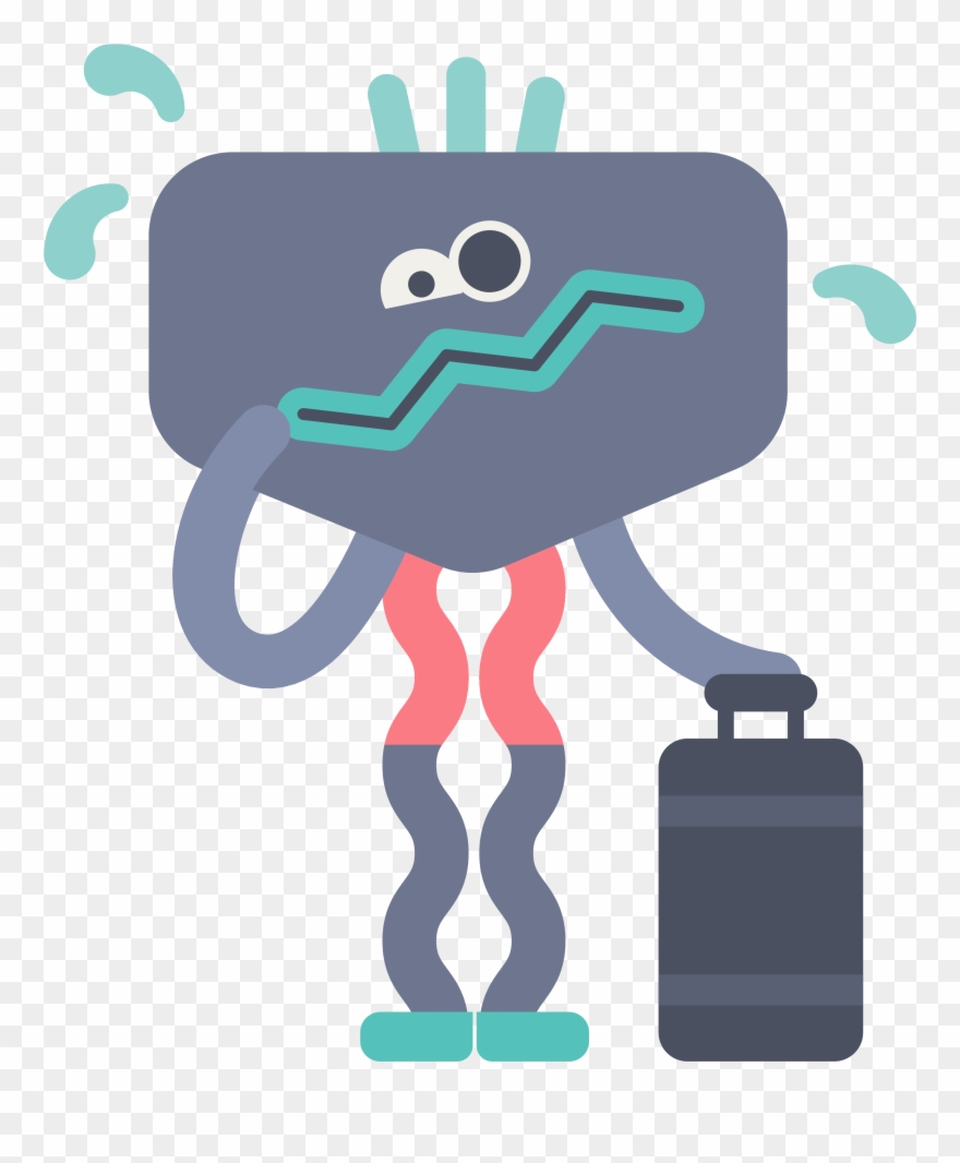 Heart Palpitations, Tension Headaches, An Upset Stomach, - Illustration Clipart