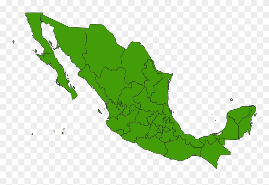 Mexico Png Clipart Black And White Stock - Mexico 2018 Election Map Transparent Png