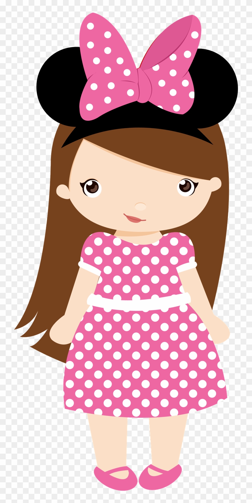 You Might Also Like - Minnie Rosa Menina Cute Clipart